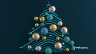 Polsat News Polityka - Urywek bloku reklamowego w bożonarodzeniowej oprawie graficznej (07. 12. 2024