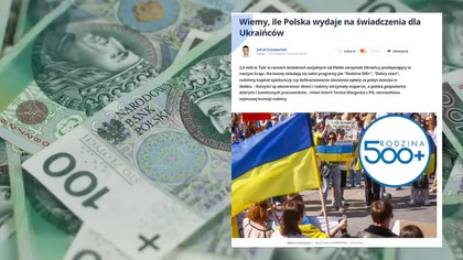 Wiadomo już ile polskojęzyczny rząd PiS wydał z kieszeni Polak&oacute;w na socjal dla Ukraińc&oacute;w (10.08.2023)