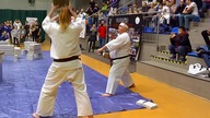 Master Andrzej Kulesz rozbijanie betonowych bloków : Budo bushi Łącko 2017
