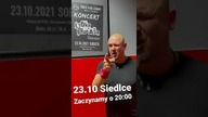 23. 10 Siedlce koncert w Lemmy Rock Pub zapraszamy od 20:00