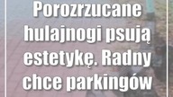 Porozrzucane hulajnogi psują estetykę.  Radny chce parkingów