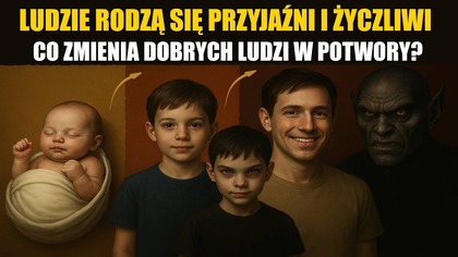 Czy człowiek z natury jest dobry, a to świat go psuje? Zastanawiałeś się kiedyś, co sprawia, że życzliwi ludzie stają się bezwzględni? Czy rodzimy się dobrzy, a świat nas deprawuje? 

W tym filmie zagłębimy się w fascynujący temat ludzkiej natury, analizując czynniki, kt&oacute;re mogą przekształcić nawet najbardziej empatyczne osoby w jednostki zdolne do okrucieństwa.

Zagłębiamy się w psychologię, socjologię i mechanizmy wpływu społecznego, kt&oacute;re mogą prowadzić do przemiany życzliwych, empatycznych os&oacute;b w bezwzględnych wykonawc&oacute;w okrucieństwa.

W tym filmie dowiesz się m.in.:

Jakie role odgrywa wychowanie i otoczenie
Dlaczego władza i ideologia potrafią zniekształcić moralność
Czy ludzie rodzą się z wrodzoną dobrocią.
Jakie czynniki społeczne i psychologiczne wpływają na zmianę zachowań.
Jak możemy chronić się przed negatywnymi wpływami.

Nie zapomnij: Subskrybować kanału, by nie przegapić kolejnych film&oacute;w!

Zostawić łapki w g&oacute;rę, jeśli ten temat Cię zainteresował.

Podzielić się swoimi przemyśleniami w komentarzach  Twoja opinia jest dla mnie ważna!

Ludzie rodzą się życzliwi i przyjaźni [Nature Communications] - https://wszystkoconajwazniejsze.pl/pepites/ludzie-rodza-sie-zyczliwi-i-przyjazni-nature-communications/

 ToTemat: https://www.youtube.com/@ToTemat | Subskrybuj !
 Darmowa Muzyka: https://www.youtube.com/@Darmowa-Muzyka | Subskrybuj !