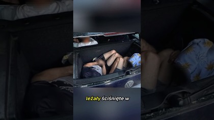 Osiem osób w jednym aucie, dwie w bagażniku.  Kierowca bez prawa jazdy.  #policja #katowice