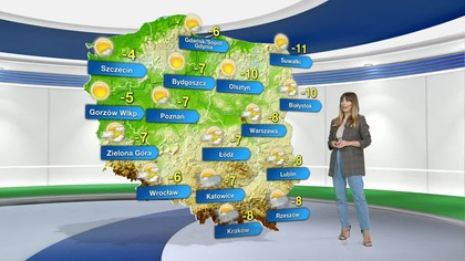 Prognoza pogody na TVN Meteo (08. 01. 2024)