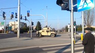 Przejazd amerykańskiego wojska przez Lublin
