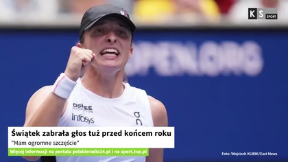 Świątek zabrała głos tuż przed końcem roku.  Mam ogromne szczęście [KS Sport]