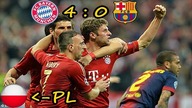 Bayern 4:0 Barcelona Półfinał Ligi Mistrzów 2013, skrót meczu, Polski komentarz HD