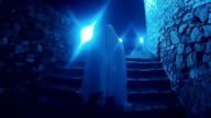 Halloweenowy żart z duchem