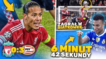 Van Dijk OSZALAŁ...  Kibice Liverpoolu UCIEKALI ze stadionu! Mbappé WYRÓWNAŁ REKORD Cristiano Ronaldo
