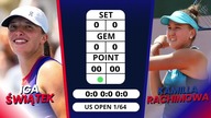 ŚWIĄTEK VS RACHIMOWA - US OPEN - 1/64 FINAŁU - NA ŻYWO - 27. 08. 2024r.