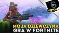 MOJA DZIEWCZYNA GRA W FORTNITE! NOWY MONITOR! (Fortnite Battle Royale)