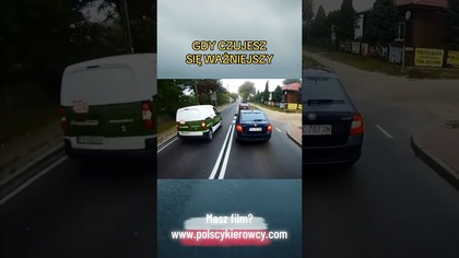 Poczucie wyższości czy brak wyobraźni?  #bezpieczeństwo #wyprzedzanie #droga #polscykierowcy