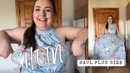 Sukienki za duże i poplamione?  | PLUS SIZE Shein haul