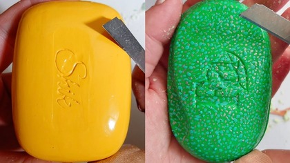 Soap Carving ASMR Relaxing Sounds no talking Satisfying ASMR Video #soapcarving #soapcuttingvideo