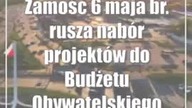 Zamość: 6 maja br.  rusza nabór projektów do Budżetu Obywatelskiego Miasta Zamość na 2025 rok.