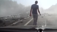 Groźny wypadek cysterny na autostradzie