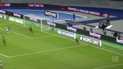 Krzysztof Piątek bohaterem spotkania w wygranej Herthy 2-1 Augsburgiem (06. 03. 2021)