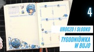 Kawaii niezapominajki | Czwarta tygodniówka czerwca w bullet journal | Weekly [autopromocja]