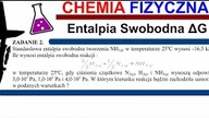 Standardowa entalpia swobodna tworzenia NH3(g) w temperaturze 25C wynosi PŁ CHEMIA FIZYCZNA #chemia
