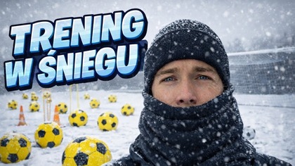 TRENING PIŁKARSKI W ZIMOWYCH WARUNKACH