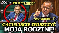 BANAŚ WŚCIEKŁ SIĘ W SEJMIE! ZABRALIŚCIE SIĘ ZA MOJĄ RODZINĘ! JA SIĘ NIE DAŁEM! PISOWCY AŻ WYLI!