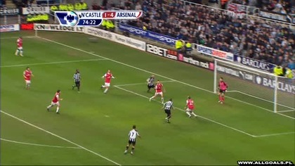 Premier League sezon 2001/2011 Newcastle - Arsenal 2-4 Leon Best