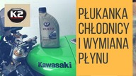 Jak wymienić płyn chłodniczy w motocyklu, płukanie układu chłodzenia K2 Kuler i K2 Radiator Flush