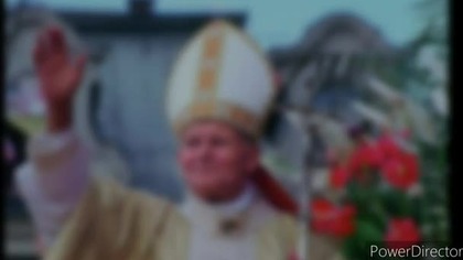Święty Jan Paweł II - materiał pamiątkowy