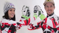 Umbrella with Anna Fenninger and Marcel Hirscher