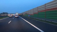 Wariat na deskorolce na autostradzie