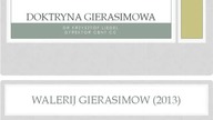 DOKTRYNA GIERASIMOWA.  CZY POLSKA JEST W STANIE WOJNY Z ROSJĄ