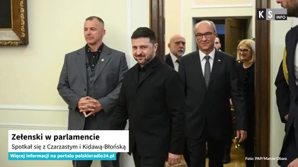 Zełenski w parlamencie.  Spotkał się z Czarzastym i Kidawą-Błońską [KS Info]