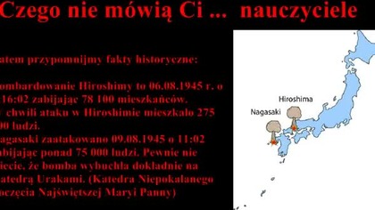 Czego nie mówią Ci nauczyciele Bomba atomowa