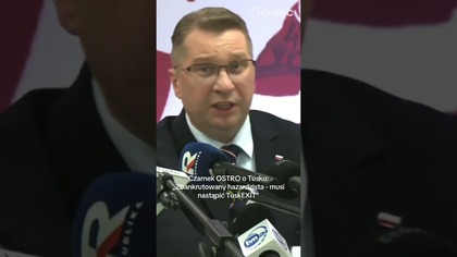 PRZEMYSŁAW CZARNEK UDERZA W DONALDA TUSKA: Zbankrutowany hazardzista - musi nastąpić TuskEXIT