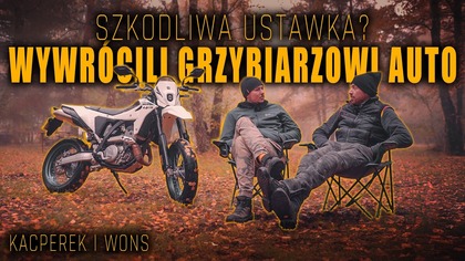 WYWRÓCILI MU AUTO! Grzybiarz w szoku: WSTYD! Szkodliwa ustawka? Wons i Kacperek komentują