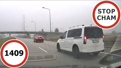 Stop Cham #1409 - Niebezpieczne i chamskie sytuacje na drogach