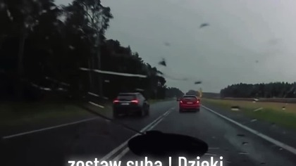 Szybka jazda, jeszcze szybsza karma  #police #roadfail #piratdrogowy