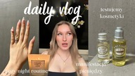 daily vlog | cozy night routine  testujemy nowe kosmetyki  manifestacja pieniędzy