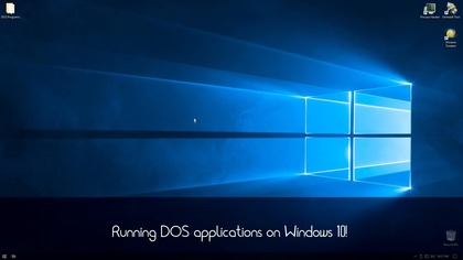 Running DOS applications on Windows 10 (x64)!