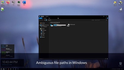 Weird drive letters in Windows