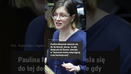Partia Razem żegna się z Pauliną Matysiak