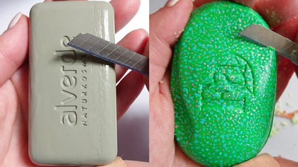 Soap Carving ASMR Relaxing Sounds no talking Satisfying ASMR Video