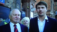10. 10. 2022 Krzysztof Tytko, Grzegorz Płaczek, Adam Kania w przerwie walnego zebrania PGNiG i ORLEN