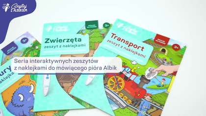 Interaktywne zeszyty z naklejkami Zwierzęta | Dinozaury | Transport | Albi