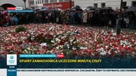 Polsat News - Oddanie hołdu ofiarom strzelaniny na Uniwersytecie Karola w Pradze (23. 12. 2023)