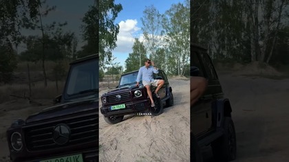 A mogła tu ze mną być na masce Mercedesa G 580 EQ #mercedes #gklasa #elektromobilność