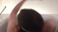 Tub time with Rihanna