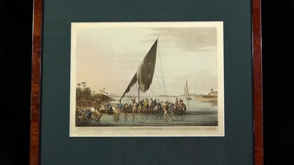 Luigi MAYER, Thomas MILTON, Robert BOWYER Ferry boat near Nedssili [grafika, ok.  1804]