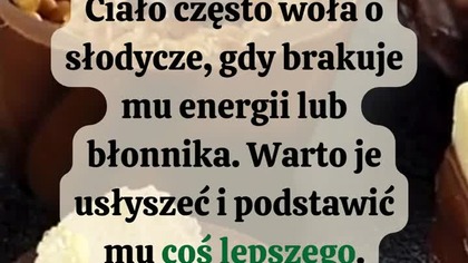 Twoje ciało często woła o słodycze, gdy brakuje mu energii lub błonnika. Nie musisz się z tym bić. Możesz podsunąć mu coś lepszego.

 Owoce jagodowe, banan z masłem orzechowym
 Jogurt naturalny z owocami i garścią orzechów
 Gorzka czekolada 70-85% zamiast mlecznej
 Kakao na mleku roślinnym z cynamonem

Te zamienniki zaspokoją słodkie pragnienie bez wyrzutów sumienia i bez głodu godzinę później. Działają i smakują!

 Daj znać w komentarzu, które zamienniki słodyczy stosujesz?

#dieta #odchudzanie
