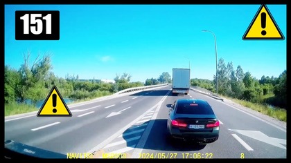 Chamski kierowca w BMW